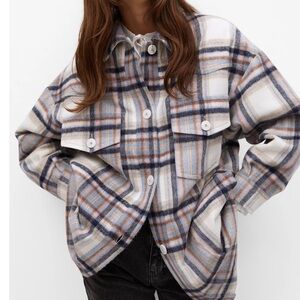 Mango Plaid Shacket